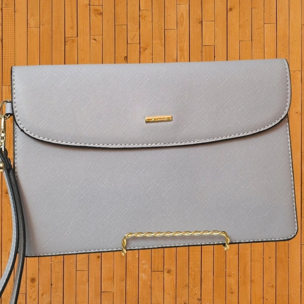 Chic Gray Large Wriatlet Or Clutch By Lovevook